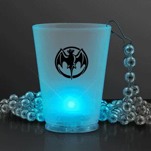 1.5 oz. LED Party Shot Glasses w/ Bead Necklace — view 3