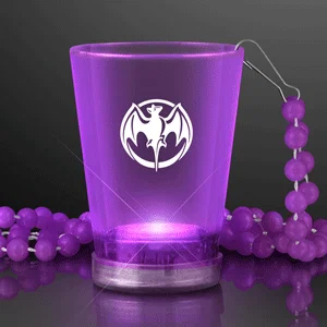 1.5 oz. LED Party Shot Glasses w/ Bead Necklace — view 4