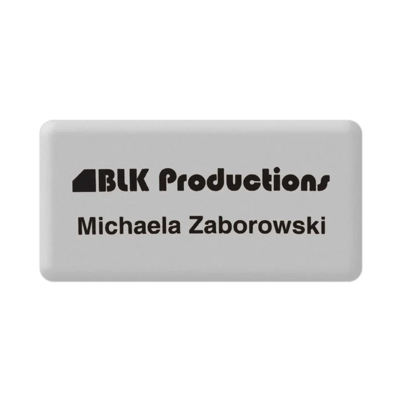 Custom PVC Name Badge - 1.5" x 3" — view 2
