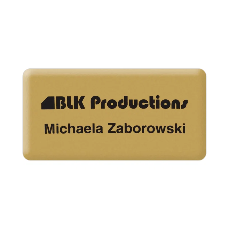 Custom PVC Name Badge - 1.5" x 3" — view 5