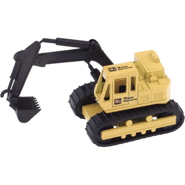 1:64 scale die-cast metal backhoe, promotional model construction vehicle