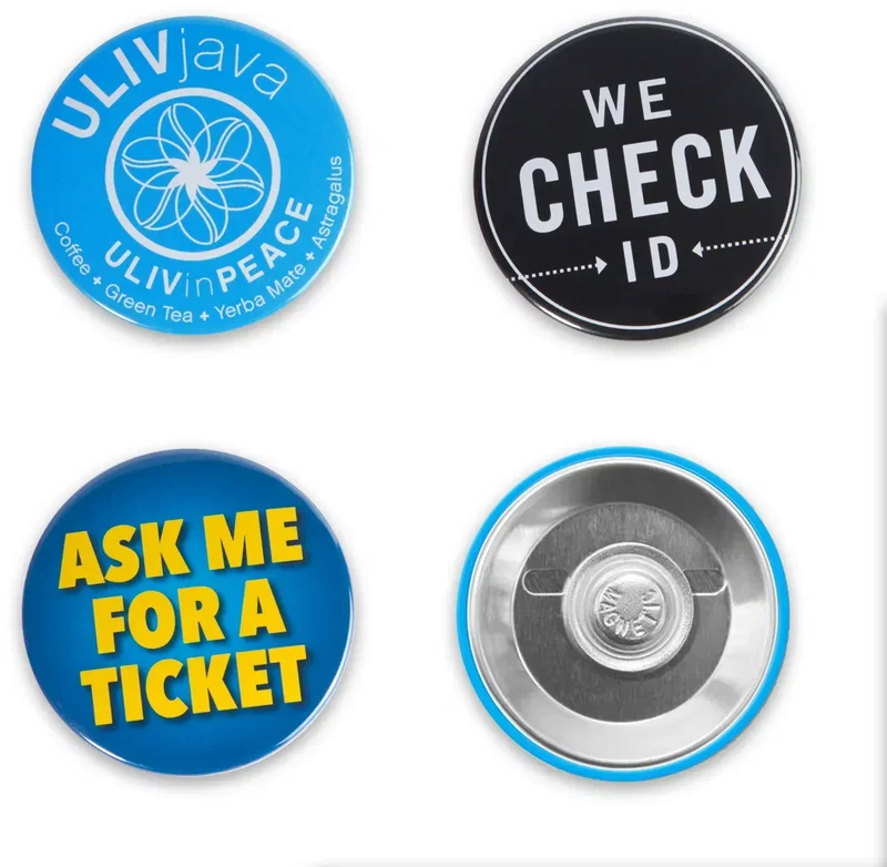 Customized Logo Magnet Buttons — view 2