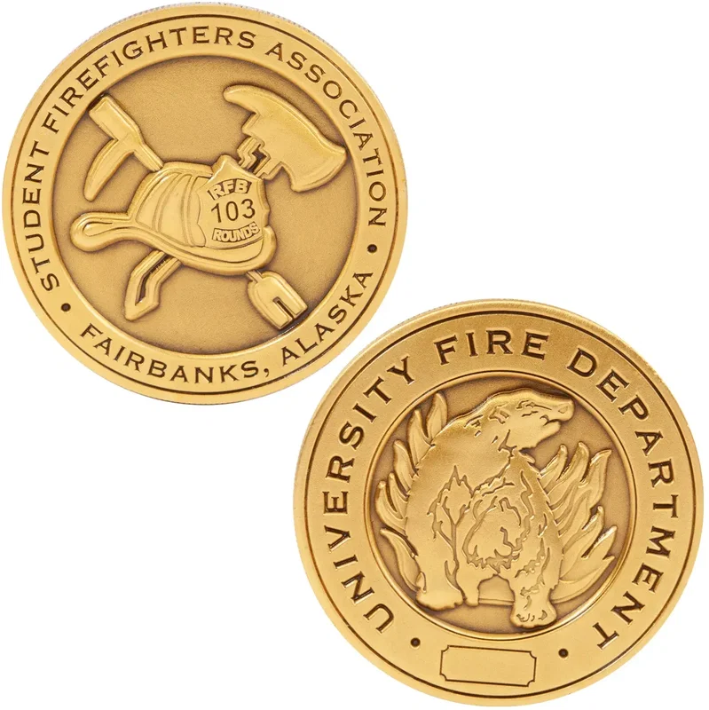 1.75" Zinc Challenge Coin (No Color Fill) — view 1