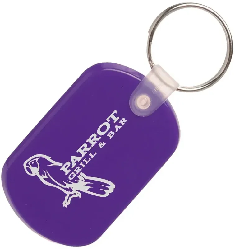 Custom Soft Plastic Key Tags — view 2