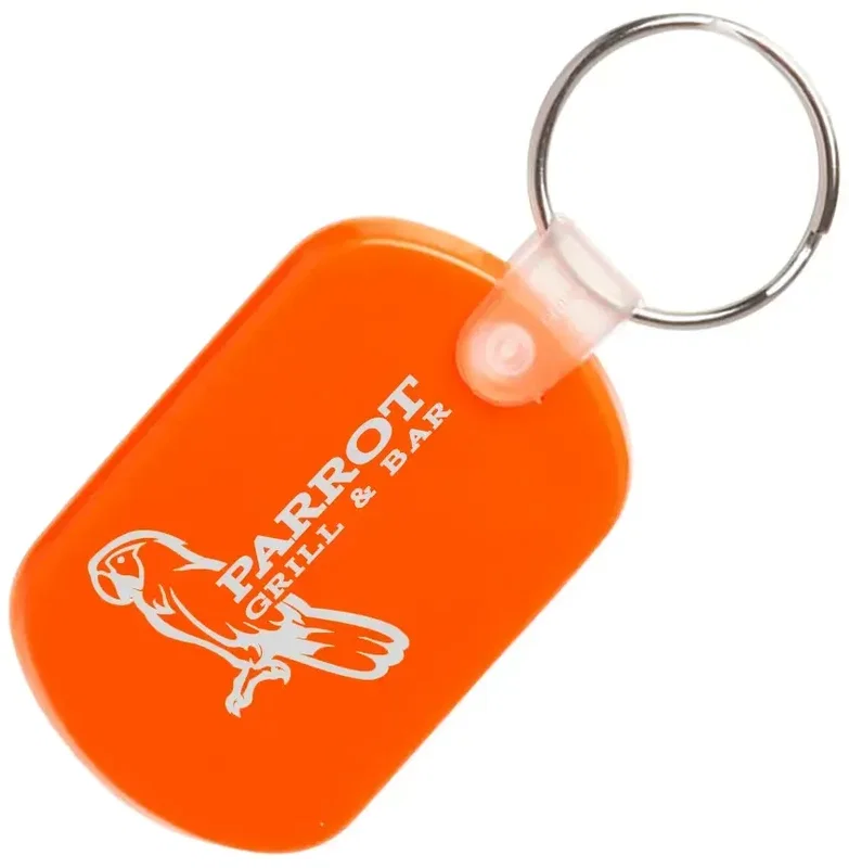 Custom Soft Plastic Key Tags — view 4