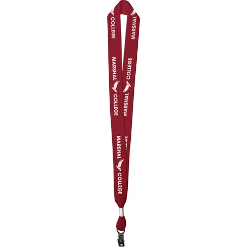 1-inch Cotton Lanyard in navy blue, custom-imprint wide cotton lanyard color