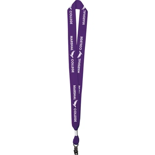 1-inch Cotton Lanyard in maroon, wide cotton lanyard color selection