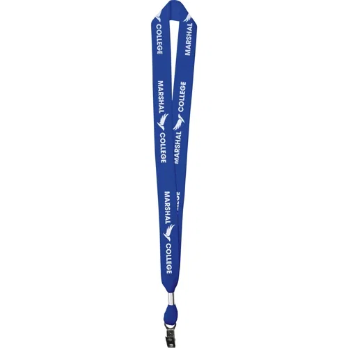 1-inch Cotton Lanyard in gold yellow, 1-ply wide cotton lanyard color