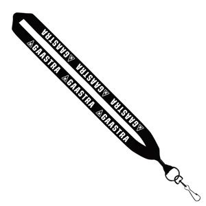 1" Cotton Lanyard with Metal Crimp & Metal Swivel Snap Hook