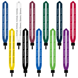 Cotton Lanyard with Plastic Clamshell & O-Ring - 1"