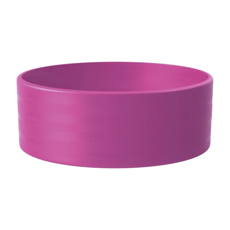 1" Debossed Silicone Wristband with Colorfill — view 4