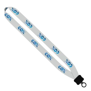 1" Dye-Sublimated Lanyard with Plastic Clamshell & O-Ring