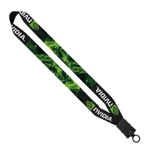 1" Dye-Sublimated Waffle Weave Lanyard