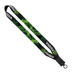 1" Dye-Sublimated Waffle Weave Lanyard