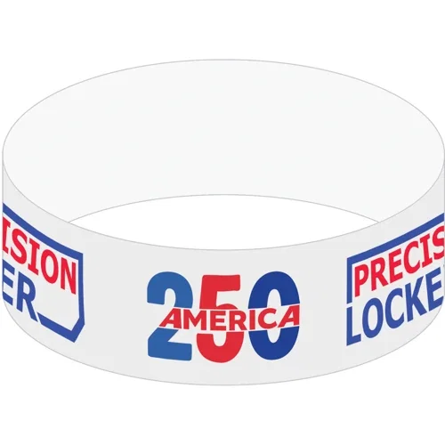 1 inch Full-Color Tyvek Event Wristband, waterproof DuPont band, front view