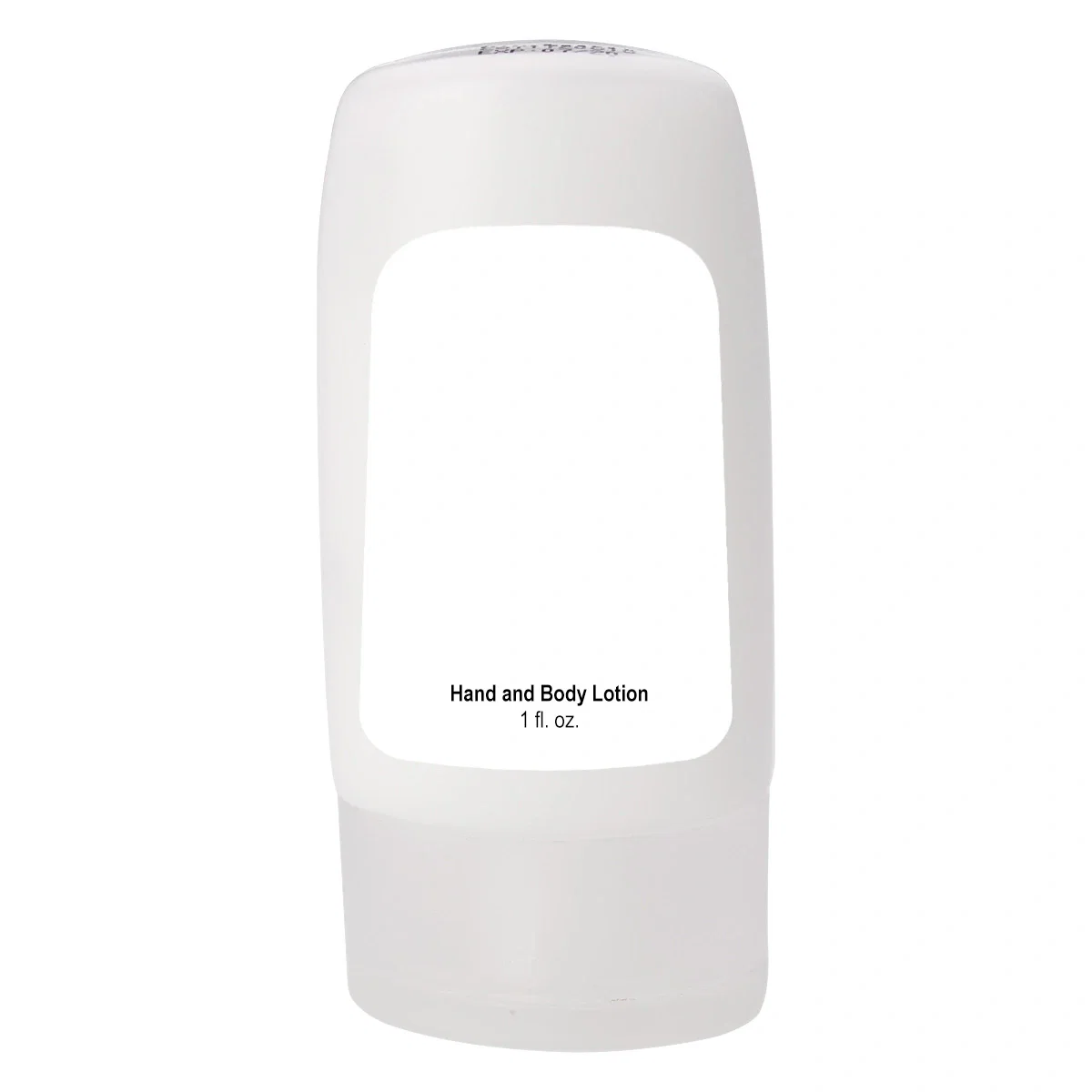 White flip cap sits on the clear plastic container