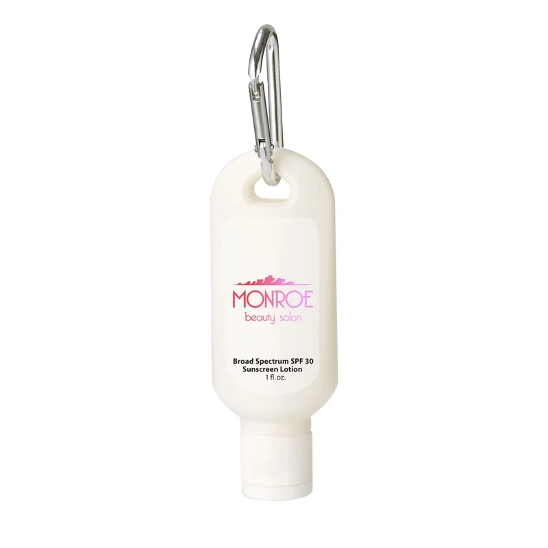 Sun protection lotion packed for hiking and beach days