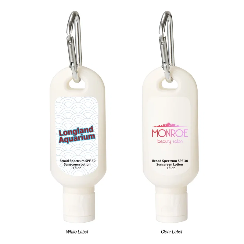 Back panel of the bottle showing space for branding