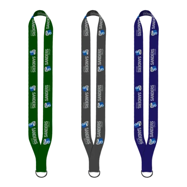 1" Polyester Dye Sublimated Lanyard — view 2