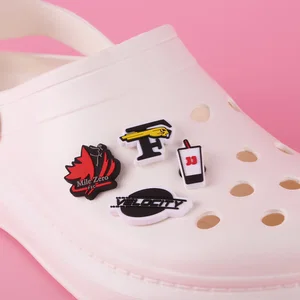 1" PVC Shoe Charm, Molded Patch with 4 Spot Colors