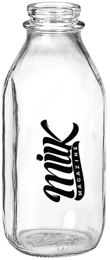 1 Quart Glass Milk Bottle