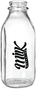1 Quart Glass Milk Bottle
