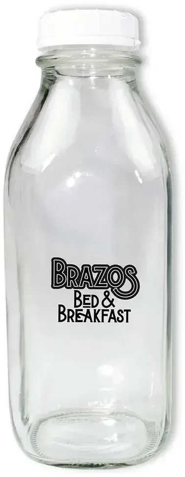 1 Quart Glass Milk Bottle With Lid — view 3