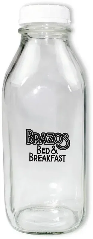 1 Quart Glass Milk Bottle With Lid — view 3