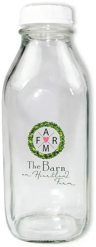 1 Quart Glass Milk Bottle With Lid — view 8