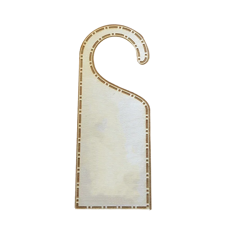 Custom Wood Door Hangers: 1 sided — view 2