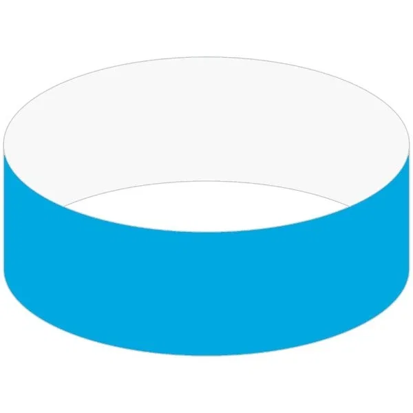 1" Tyvek event wristband color option, sequentially numbered waterproof band