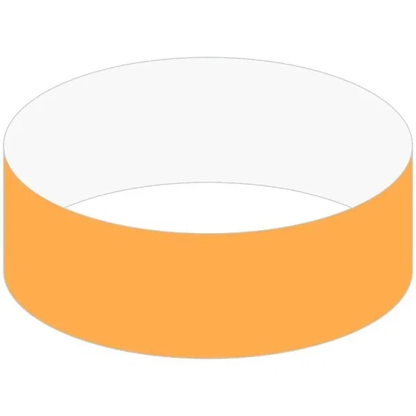 1" Tyvek event wristband color option with sequential numbering detail
