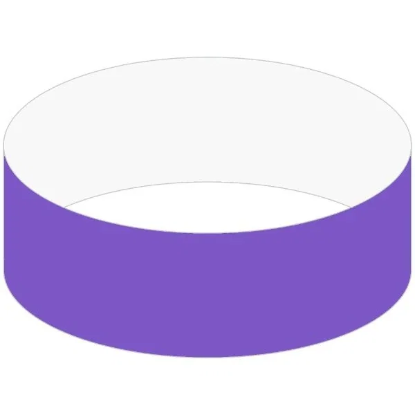 1" Tyvek event wristband color sample of the wide waterproof band