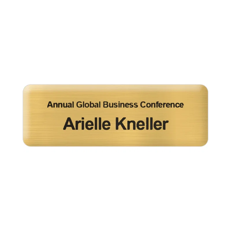Custom Metal Name Badge — view 2