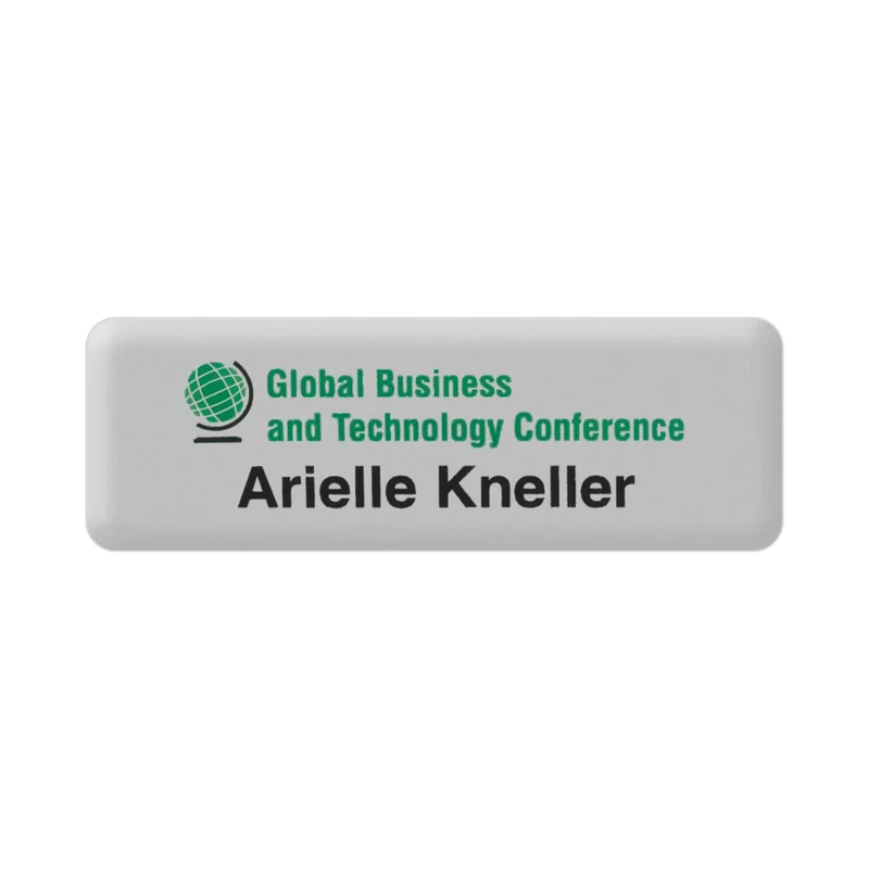 Custom PVC Name Badge - 1" x 3"