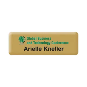Custom PVC Name Badge - 1" x 3"
