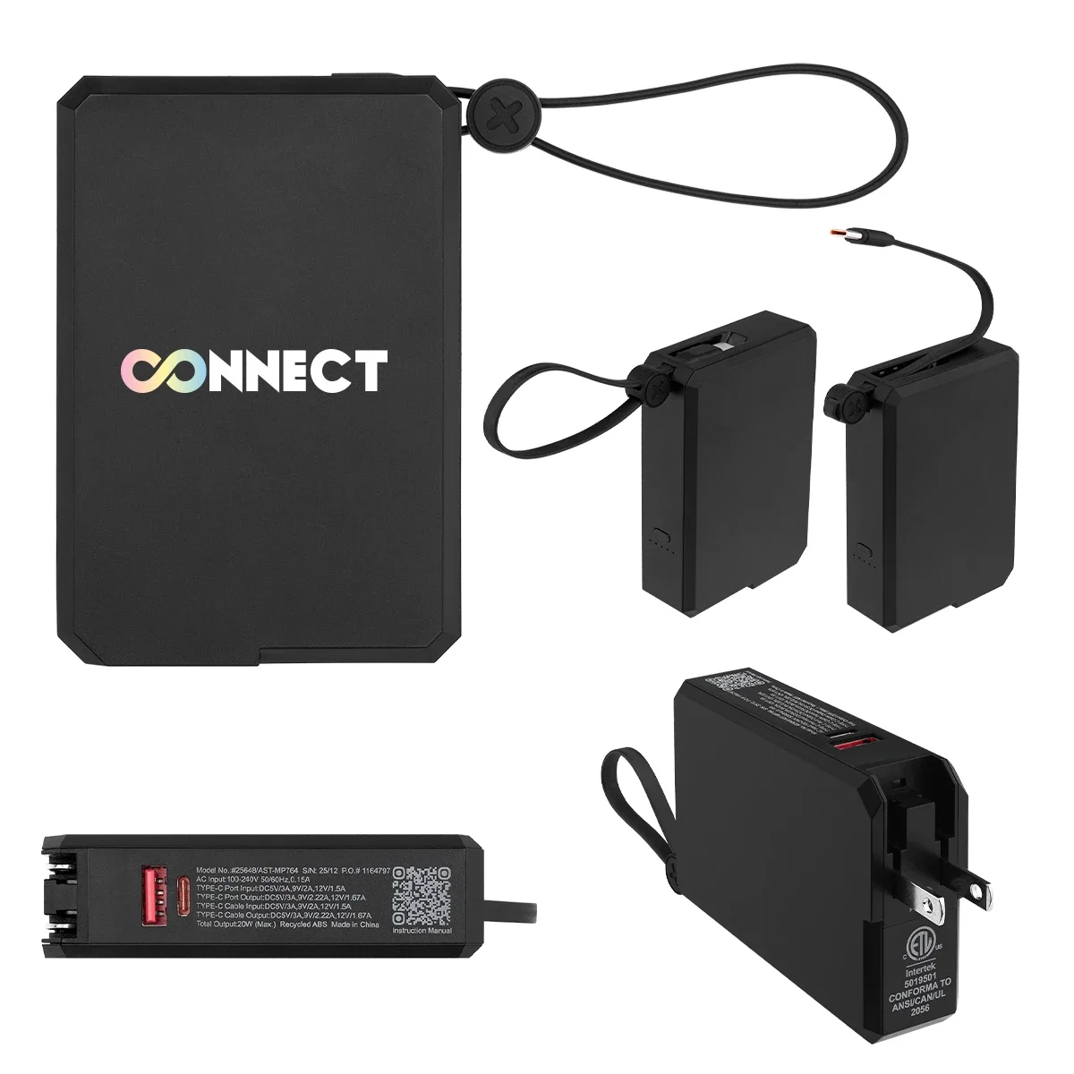Cable connected to the USB output during a charge