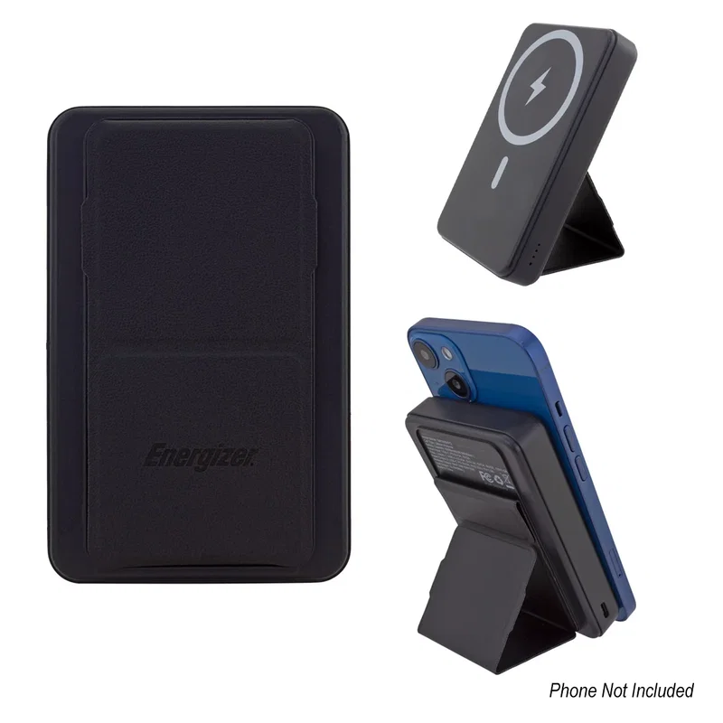 Magnetic face sitting flat against the back of a phone