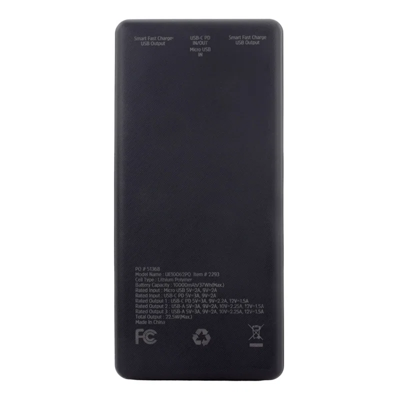 Handheld scale shot of the power delivery battery