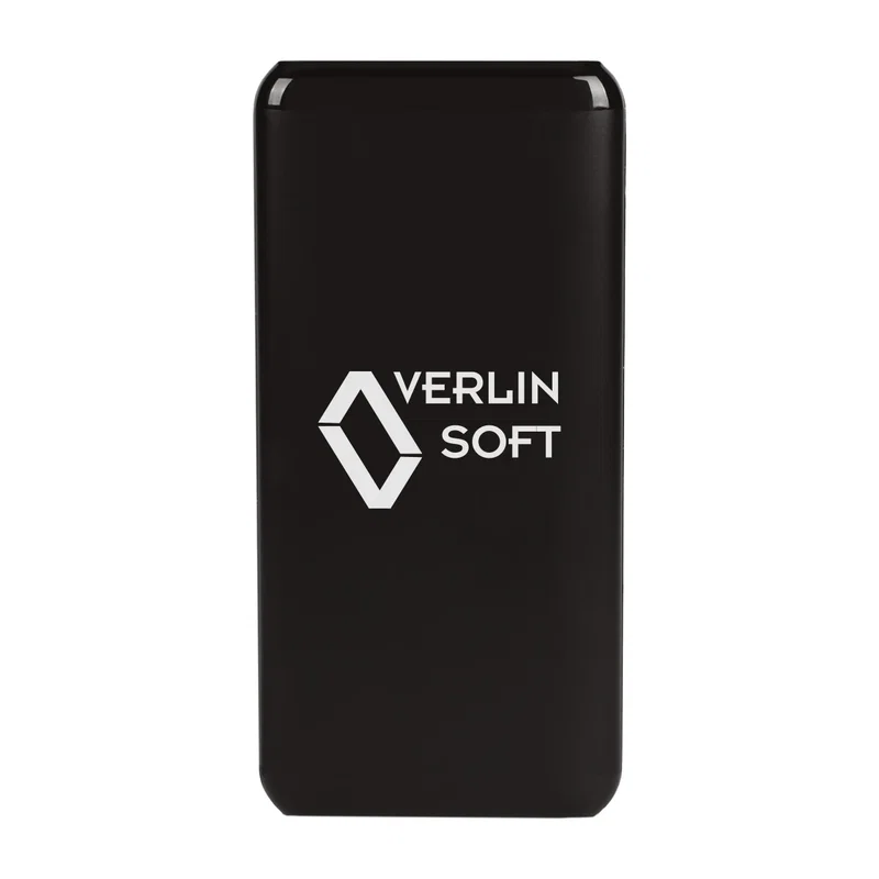 Upright on a desk in matte black