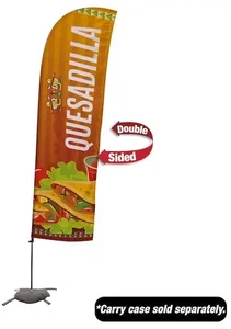 10.5' Value Blade Sail Sign Kit (Double-Sided with Cross Base)