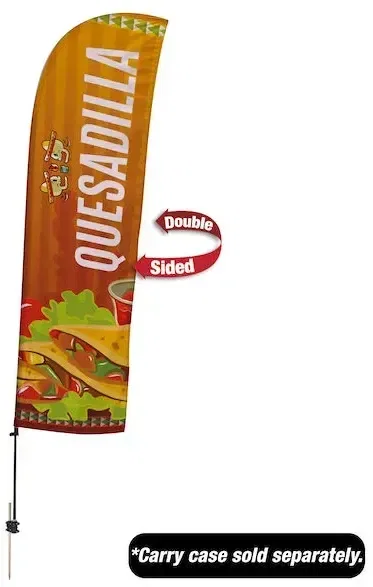 10.5' Value Blade Sail Sign Kit (Double-Sided with Spike Base)
