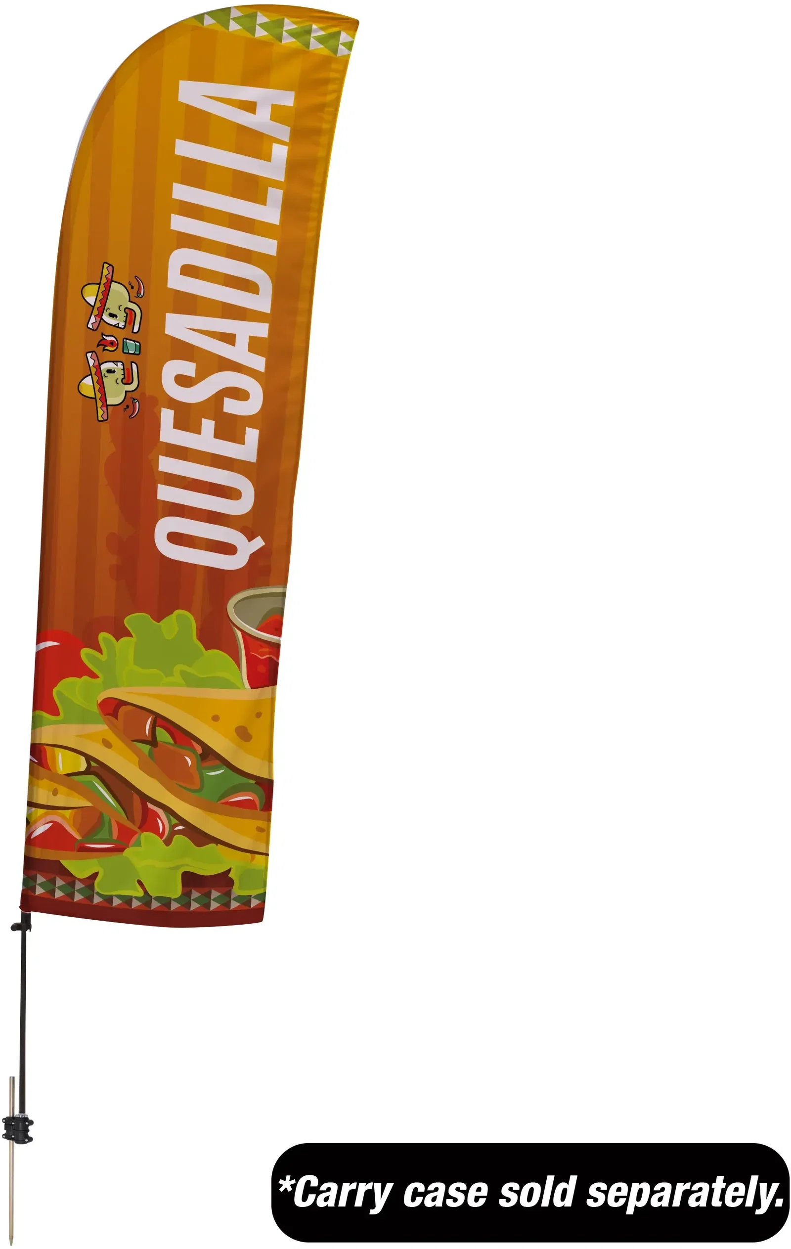 10.5' Value Blade Sail Sign Kit (Single-Sided with Spike Base) — view 4