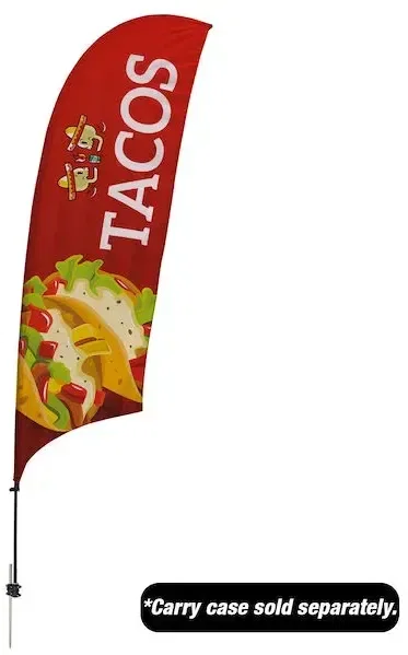 10.5' Value Razor Sail Sign Kit (Single-Sided with Value Spike) — view 1