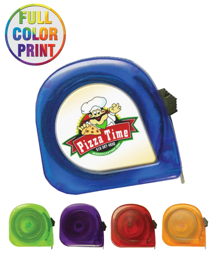 10" Curvy Tape Measure with Full-Color Logo — view 2