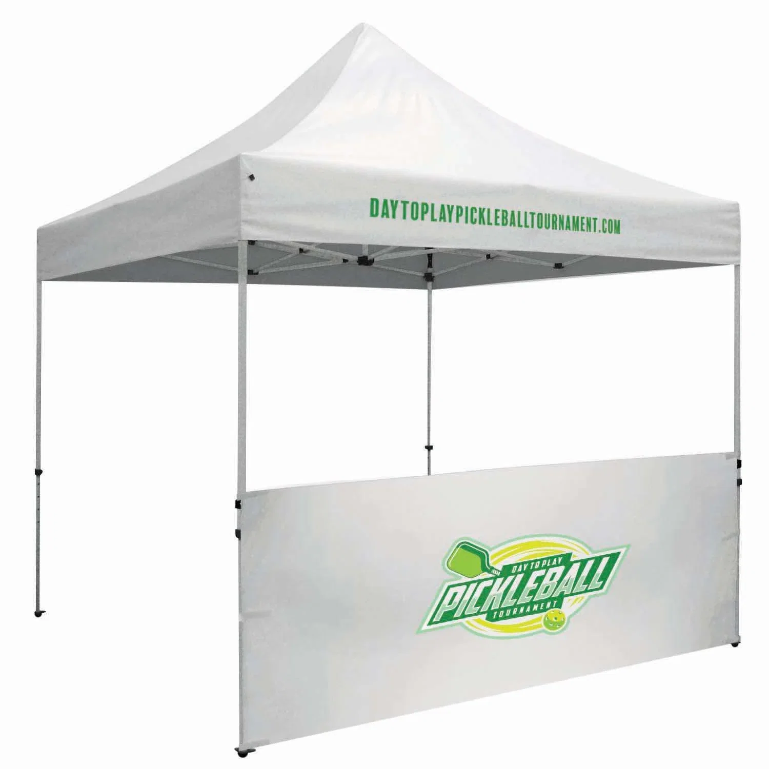 10' Deluxe Tent Half Wall Kit (Full-Color Imprint) — view 1