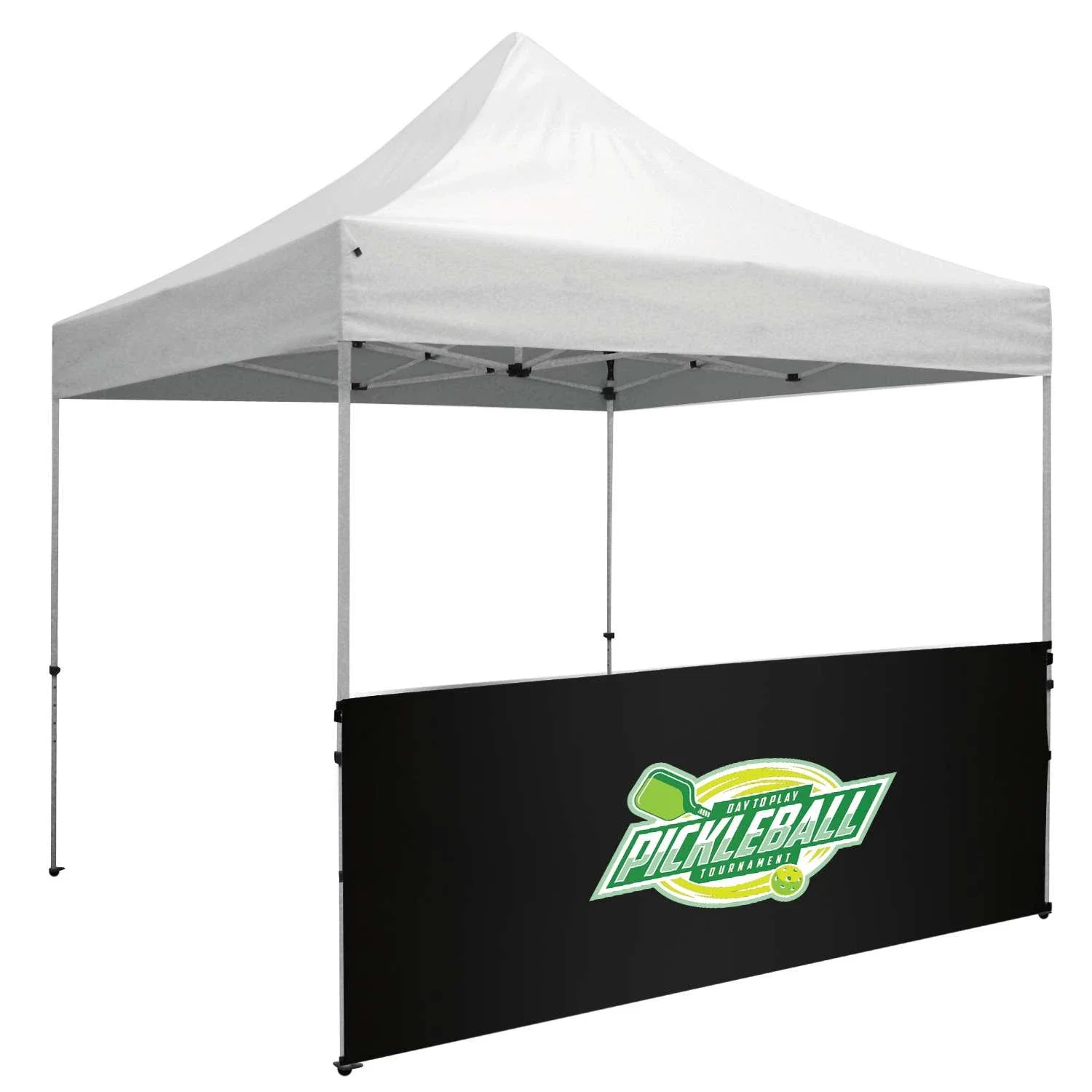 10' Deluxe Tent Half Wall Kit (Full-Color Imprint) — view 2