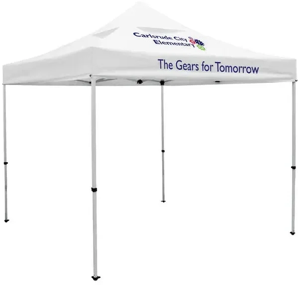 10' Deluxe Tent Kit with Vented Canopy (Imprinted, 2 Locations)