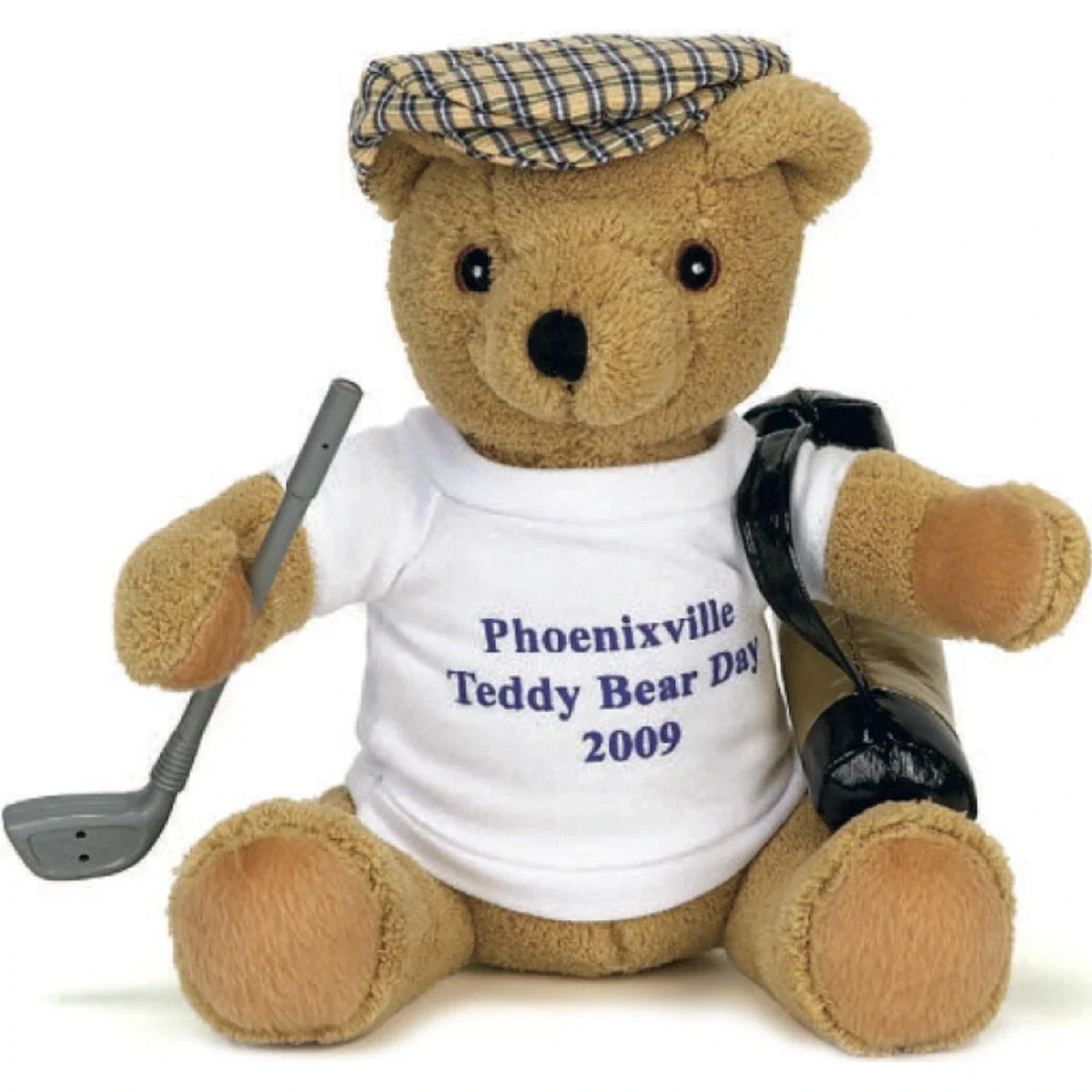 Golf Player Stuffed Bear - 10"