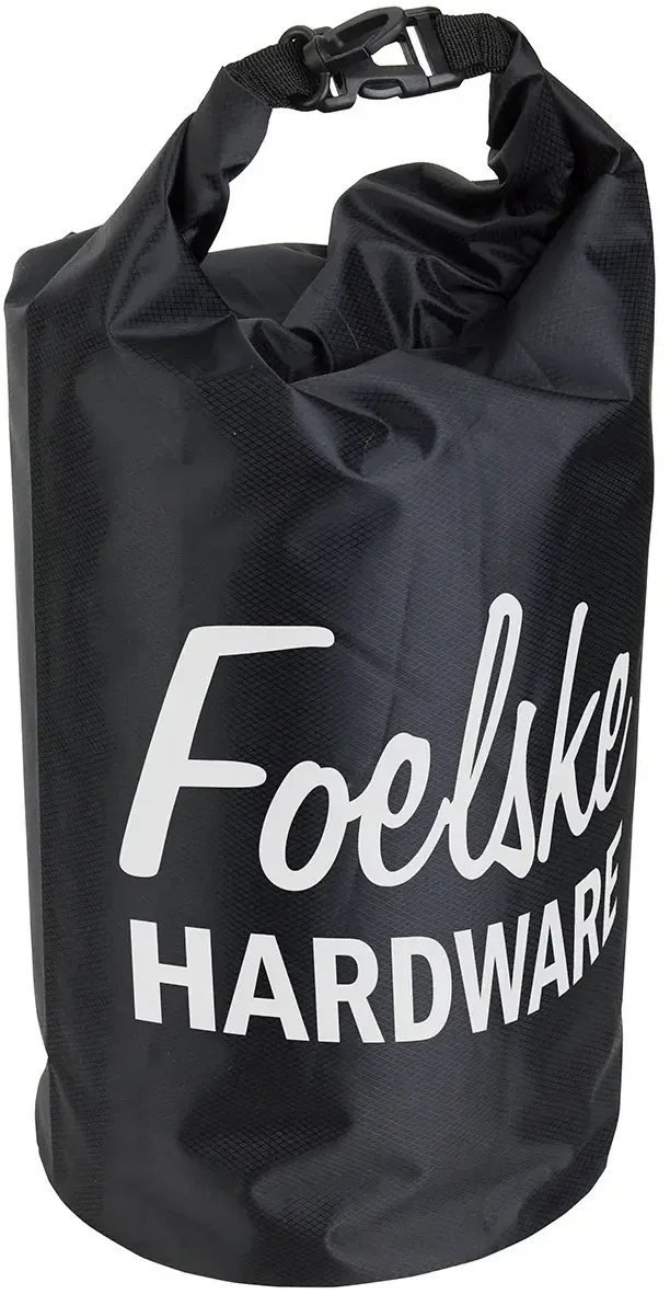 Carabiner Clip branded dry bag side profile keeping towels and phones dry
